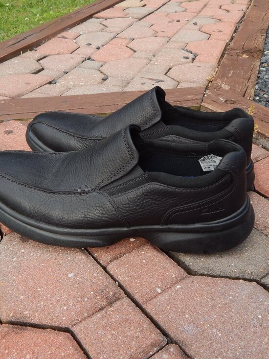 Clarks Bradley Step Loafer Black Mens Shoes Size 12 Worn Once main image 4